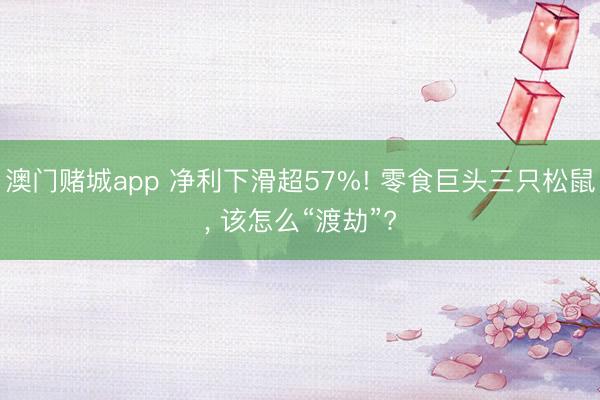 澳门赌城app 净利下滑超57%! 零食巨头三只松鼠， 该怎么“渡劫”?